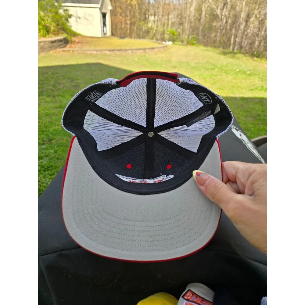 47 Brand Kansas City Chiefs Youth Trucker Hat‎ Red White Adjustable NFL Cap